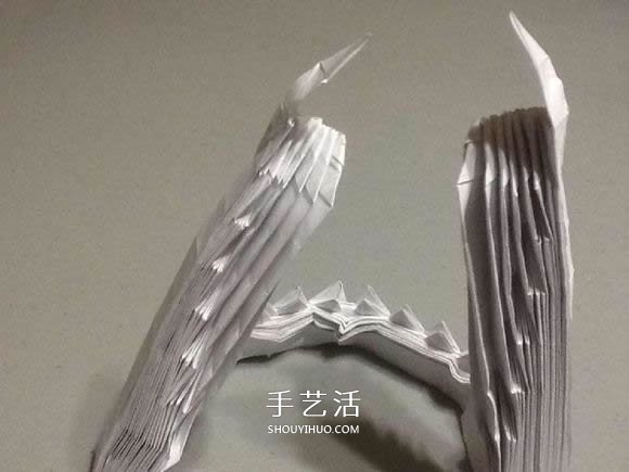 鲨鱼嘴的折纸方法图解 怎么折鲨鱼嘴步骤图(图62)