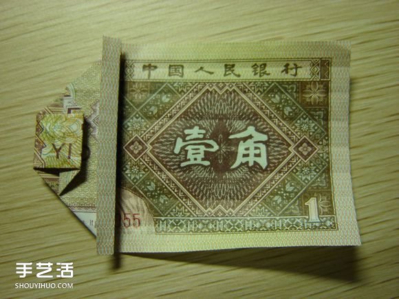 纸币折纸照相机图解 美金折相机的折法详解(图21) 纸币折纸照相机图解 美金折相机的折法详解(图21)