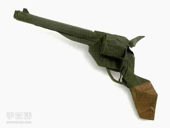 森末圭左轮手枪的折法 手工折纸手枪的图解教程(图1) 森末圭左轮手枪的折法 手工折纸手枪的图解教程(图1)