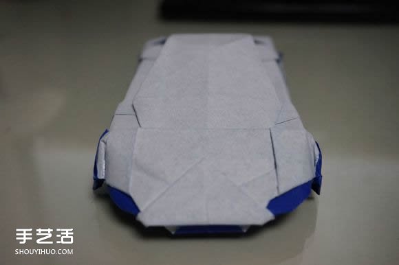 怎么折跑车的教程 手工跑车折纸方法图解(图5) 怎么折跑车的教程 手工跑车折纸方法图解(图5)