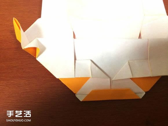怎么折跑车的教程 手工跑车折纸方法图解(图54) 怎么折跑车的教程 手工跑车折纸方法图解(图54)