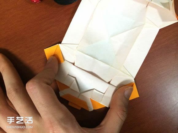 怎么折跑车的教程 手工跑车折纸方法图解(图60) 怎么折跑车的教程 手工跑车折纸方法图解(图60)