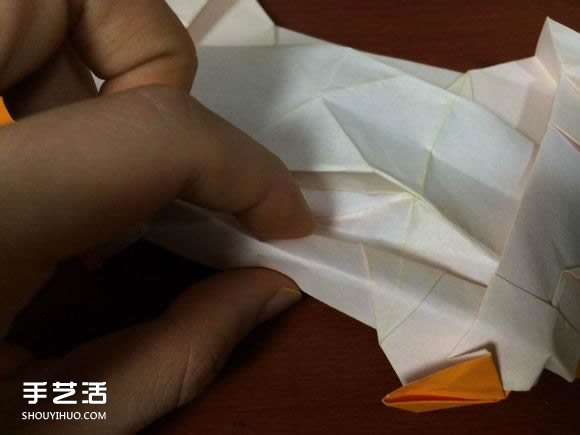 怎么折跑车的教程 手工跑车折纸方法图解(图65) 怎么折跑车的教程 手工跑车折纸方法图解(图65)