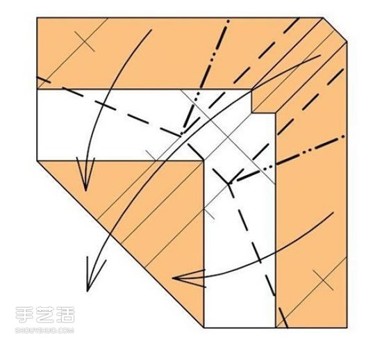 折纸沙发椅的折法图解 手工沙发椅折叠步骤图(图10) 折纸沙发椅的折法图解 手工沙发椅折叠步骤图(图10)