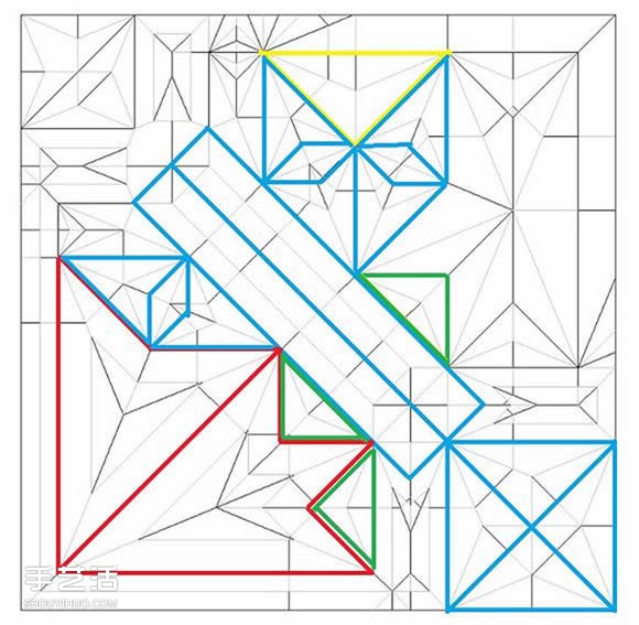 灼眼的夏娜折纸图解 动漫人物夏娜折纸教程(图14) 灼眼的夏娜折纸图解 动漫人物夏娜折纸教程(图14)