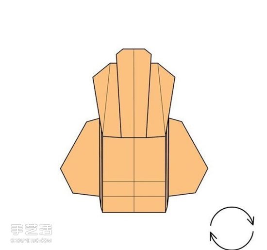 折纸沙发椅的折法图解 手工沙发椅折叠步骤图(图24) 折纸沙发椅的折法图解 手工沙发椅折叠步骤图(图24)