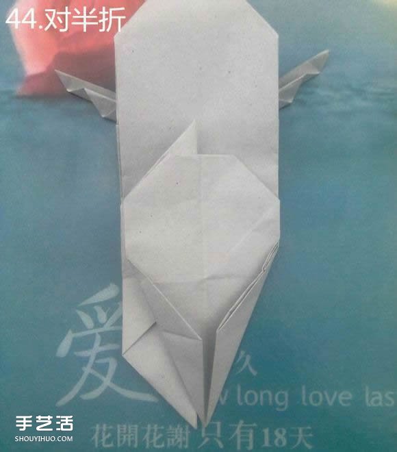 折纸思想者人物雕塑 沉思的人物折纸图解(图39) 折纸思想者人物雕塑 沉思的人物折纸图解(图39)