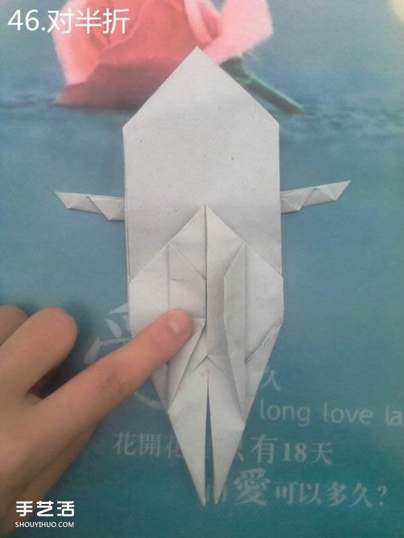 折纸思想者人物雕塑 沉思的人物折纸图解(图41) 折纸思想者人物雕塑 沉思的人物折纸图解(图41)
