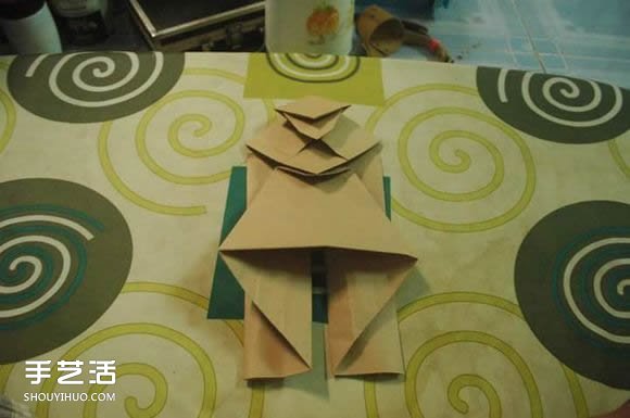 折纸弥勒佛的图解教程 怎么折弥勒佛的折法(图14) 折纸弥勒佛的图解教程 怎么折弥勒佛的折法(图14)