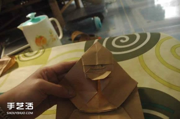 折纸弥勒佛的图解教程 怎么折弥勒佛的折法(图17) 折纸弥勒佛的图解教程 怎么折弥勒佛的折法(图17)