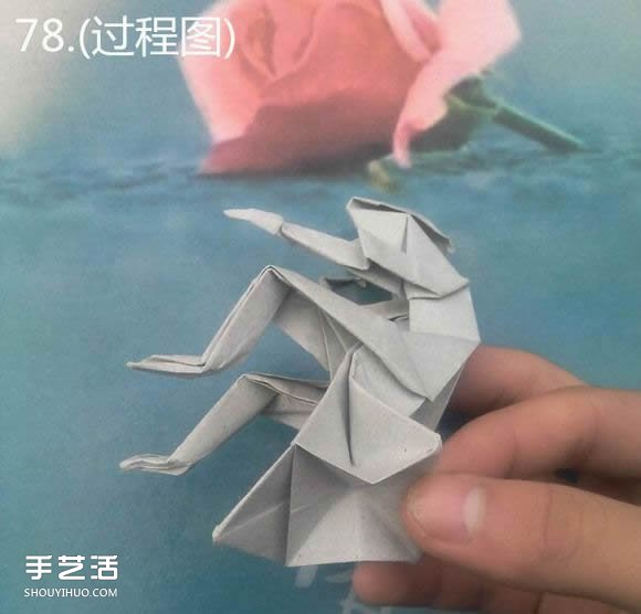折纸思想者人物雕塑 沉思的人物折纸图解(图62) 折纸思想者人物雕塑 沉思的人物折纸图解(图62)