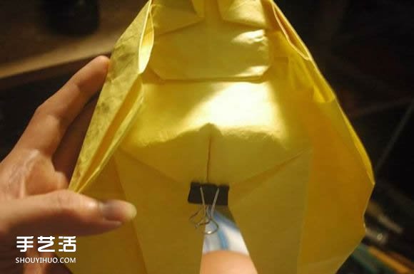 折纸弥勒佛的图解教程 怎么折弥勒佛的折法(图28) 折纸弥勒佛的图解教程 怎么折弥勒佛的折法(图28)