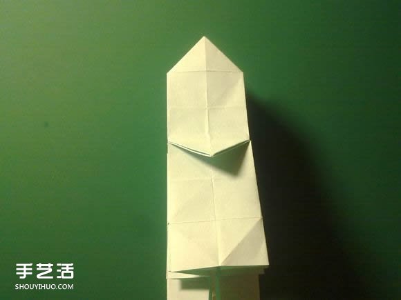 折纸初音未来的详细图解 初音未来的折法过程(图20) 折纸初音未来的详细图解 初音未来的折法过程(图20)