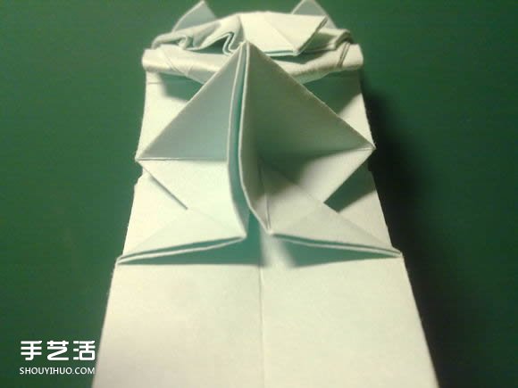 折纸初音未来的详细图解 初音未来的折法过程(图35) 折纸初音未来的详细图解 初音未来的折法过程(图35)