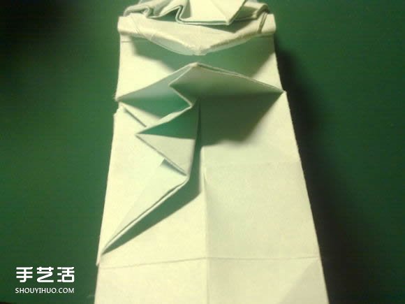 折纸初音未来的详细图解 初音未来的折法过程(图38) 折纸初音未来的详细图解 初音未来的折法过程(图38)