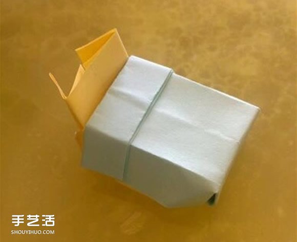 立体床的折法图解教程 详细折纸床铺的方法 - 诺云双维造物网
