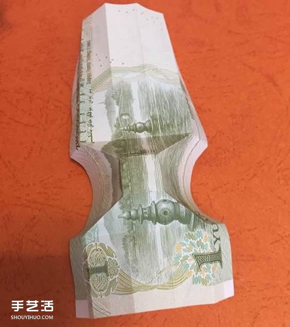 孔明锁的折纸方法图解 手工折鲁班锁的折法(图7) 孔明锁的折纸方法图解 手工折鲁班锁的折法(图7)