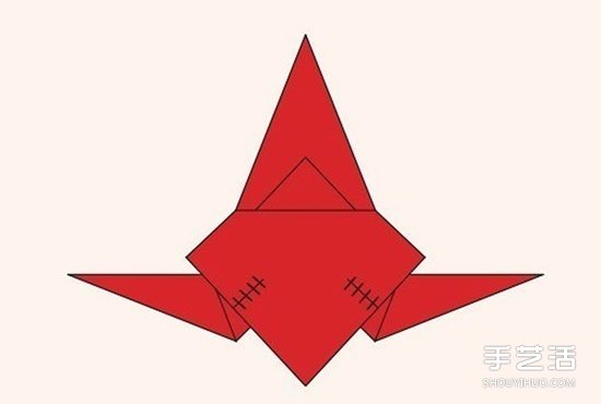 圣诞老人折纸步骤图 手工折纸圣诞老人教程(图10) 圣诞老人折纸步骤图 手工折纸圣诞老人教程(图10)