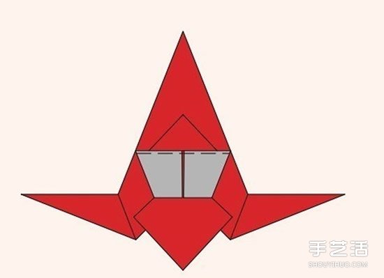 圣诞老人折纸步骤图 手工折纸圣诞老人教程(图12) 圣诞老人折纸步骤图 手工折纸圣诞老人教程(图12)