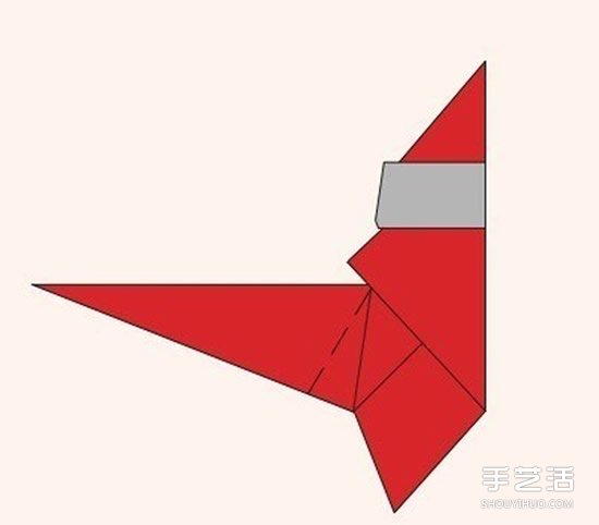 圣诞老人折纸步骤图 手工折纸圣诞老人教程(图18) 圣诞老人折纸步骤图 手工折纸圣诞老人教程(图18)