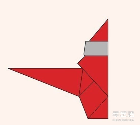 圣诞老人折纸步骤图 手工折纸圣诞老人教程(图17) 圣诞老人折纸步骤图 手工折纸圣诞老人教程(图17)