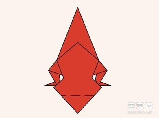 圣诞老人折纸步骤图 手工折纸圣诞老人教程(图26) 圣诞老人折纸步骤图 手工折纸圣诞老人教程(图26)