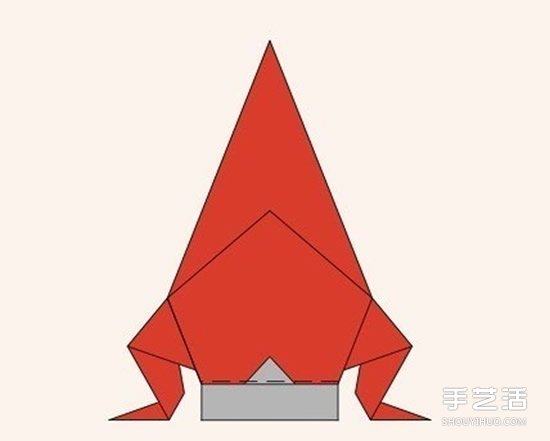 圣诞老人折纸步骤图 手工折纸圣诞老人教程(图29) 圣诞老人折纸步骤图 手工折纸圣诞老人教程(图29)