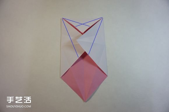 折纸女孩的步骤图解 复杂女生的折法教程(图5) 折纸女孩的步骤图解 复杂女生的折法教程(图5)