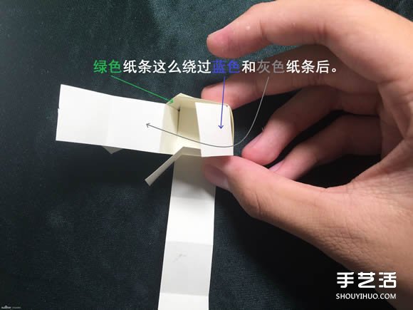 折纸会跳舞的方块图解 跳舞方块玩具的折法(图18) 折纸会跳舞的方块图解 跳舞方块玩具的折法(图18)