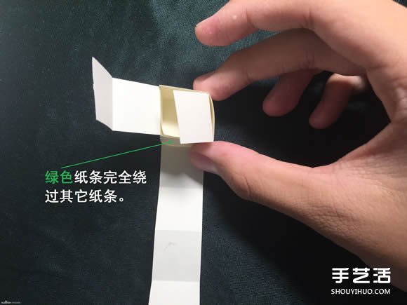折纸会跳舞的方块图解 跳舞方块玩具的折法(图19) 折纸会跳舞的方块图解 跳舞方块玩具的折法(图19)