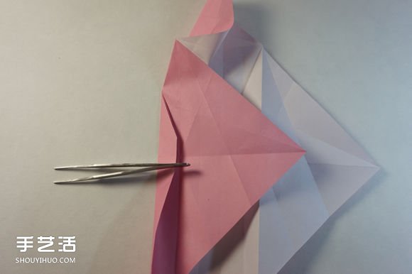 折纸女孩的步骤图解 复杂女生的折法教程(图14) 折纸女孩的步骤图解 复杂女生的折法教程(图14)