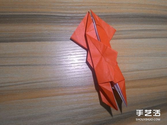 怎么折蜘蛛侠图解教程 复杂蜘蛛侠的折法步骤(图47) 怎么折蜘蛛侠图解教程 复杂蜘蛛侠的折法步骤(图47)