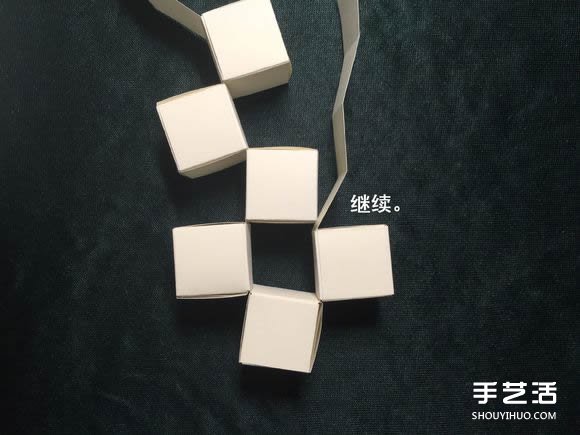 折纸会跳舞的方块图解 跳舞方块玩具的折法(图41) 折纸会跳舞的方块图解 跳舞方块玩具的折法(图41)