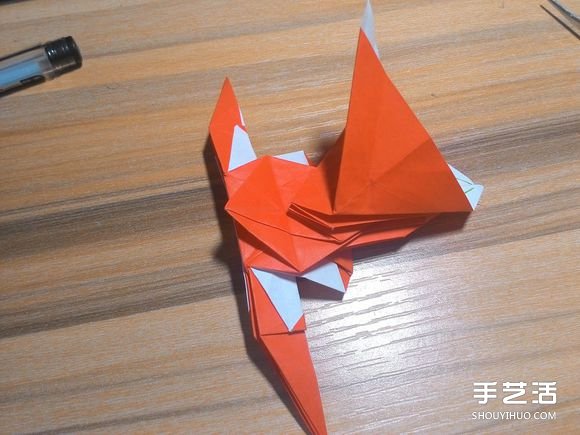 怎么折蜘蛛侠图解教程 复杂蜘蛛侠的折法步骤(图58) 怎么折蜘蛛侠图解教程 复杂蜘蛛侠的折法步骤(图58)