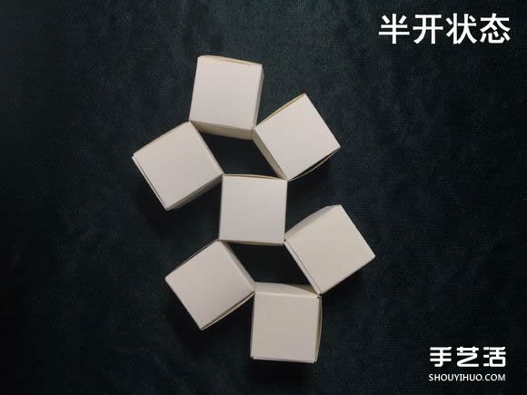 折纸会跳舞的方块图解 跳舞方块玩具的折法(图48) 折纸会跳舞的方块图解 跳舞方块玩具的折法(图48)