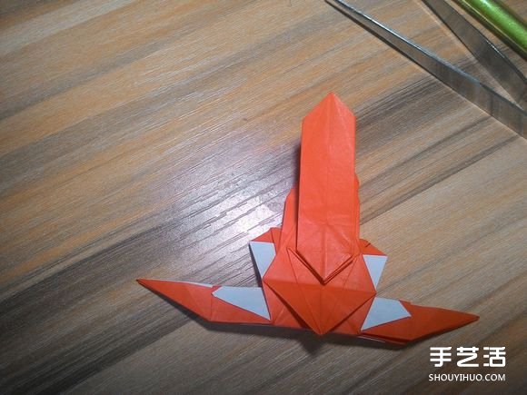 怎么折蜘蛛侠图解教程 复杂蜘蛛侠的折法步骤(图59) 怎么折蜘蛛侠图解教程 复杂蜘蛛侠的折法步骤(图59)