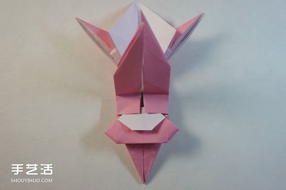 折纸女孩的步骤图解 复杂女生的折法教程(图49) 折纸女孩的步骤图解 复杂女生的折法教程(图49)
