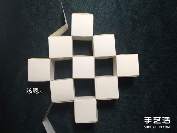 折纸会跳舞的方块图解 跳舞方块玩具的折法(图64) 折纸会跳舞的方块图解 跳舞方块玩具的折法(图64)