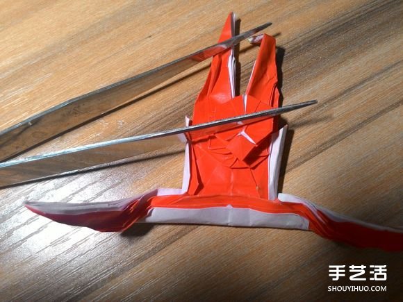 怎么折蜘蛛侠图解教程 复杂蜘蛛侠的折法步骤(图79) 怎么折蜘蛛侠图解教程 复杂蜘蛛侠的折法步骤(图79)