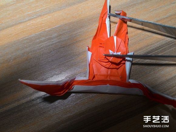怎么折蜘蛛侠图解教程 复杂蜘蛛侠的折法步骤(图83) 怎么折蜘蛛侠图解教程 复杂蜘蛛侠的折法步骤(图83)