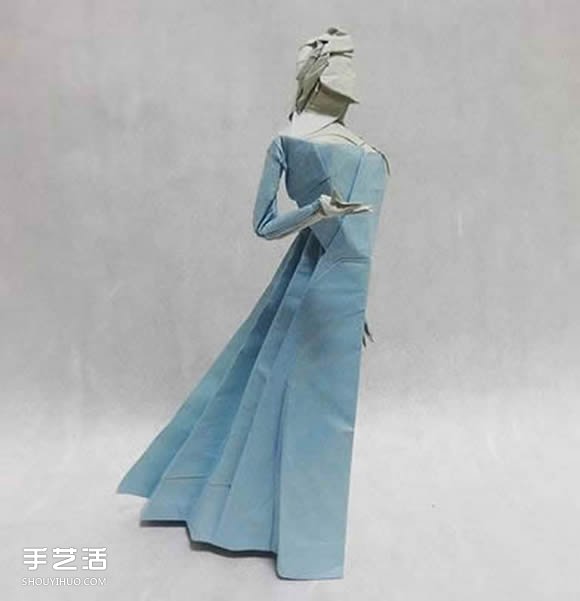 冰雪女王艾莎折纸图解 立体女性人物折纸教程(图2) 冰雪女王艾莎折纸图解 立体女性人物折纸教程(图2)