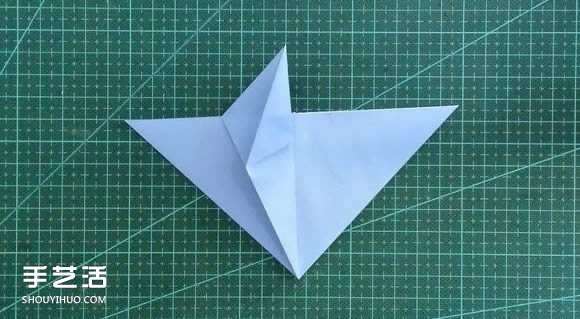 手工折纸女生头像图解 短发女孩的折法步骤图(图5) 手工折纸女生头像图解 短发女孩的折法步骤图(图5)