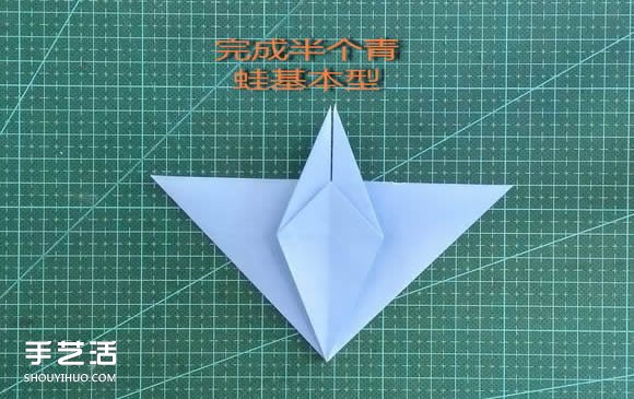 手工折纸女生头像图解 短发女孩的折法步骤图(图8) 手工折纸女生头像图解 短发女孩的折法步骤图(图8)