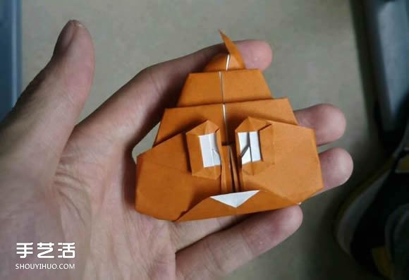 卡通大便折纸图解教程 手工屎的折法步骤图 - 诺云双维造物网