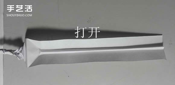 纸武士刀的折法图解 折纸日本刀的方法步骤(图22) 纸武士刀的折法图解 折纸日本刀的方法步骤(图22)