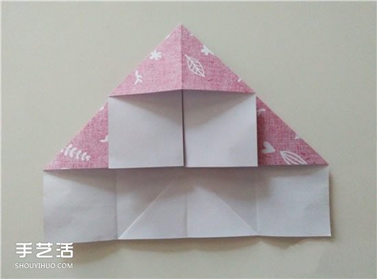 扑克牌方片和红桃花色的折纸方法图解(图5) 扑克牌方片和红桃花色的折纸方法图解(图5)