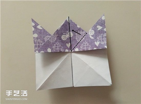 扑克牌黑桃和梅花花色的折纸方法图解(图18) 扑克牌黑桃和梅花花色的折纸方法图解(图18)