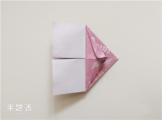 扑克牌方片和红桃花色的折纸方法图解(图9) 扑克牌方片和红桃花色的折纸方法图解(图9)
