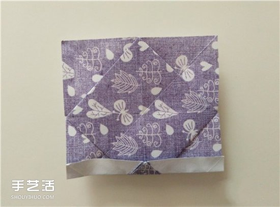 扑克牌黑桃和梅花花色的折纸方法图解(图22) 扑克牌黑桃和梅花花色的折纸方法图解(图22)