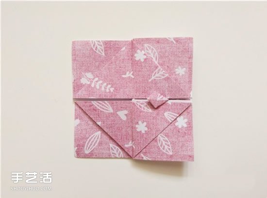 扑克牌方片和红桃花色的折纸方法图解(图10) 扑克牌方片和红桃花色的折纸方法图解(图10)